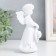 Souvenir Polystone "Baby Angel with a hat" Snow-white "mix 9.5x6x14.7 cm