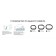 Bracelet Metal "frame" thin thread, set 10 pcs, color silver, 6.5cm