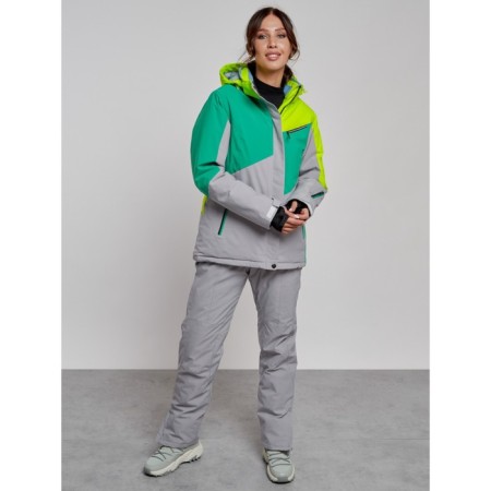 Ski costume female winter, size 46, light color-9