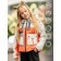 Jacket for girls, height 146 cm, orange color