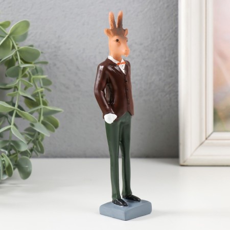 Souvenir Polystone "Goat in a suit"-5