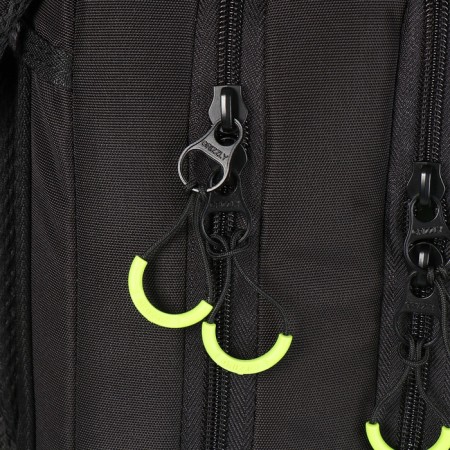 School backpack, 39 x 26 x 19 cm, Grizzly, ergonomic back, laptop department, black-9