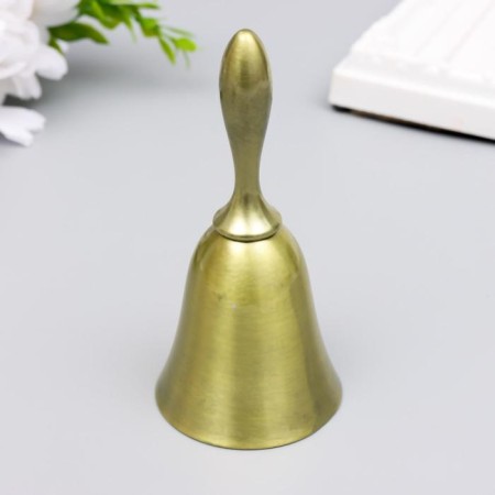 Gold metal bell 10x4.8x4.8 cm