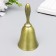 Gold metal bell 10x4.8x4.8 cm