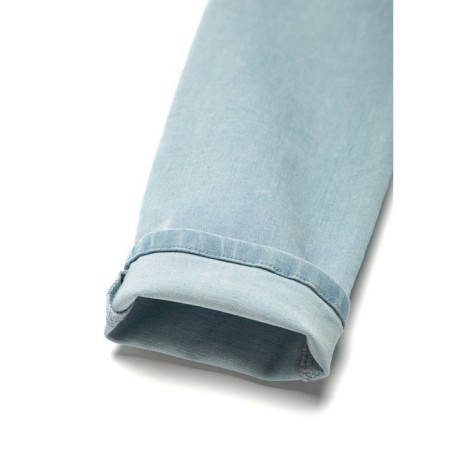 Women's jeans with a high landing CONTE Elegant, size L, color Bleach Blue-8