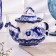 Teapot "Morning", Small, Gzhel, Porcelain, 12x15 cm