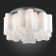 Ceiling Ceiling ST LUCE. SL116.502.06. ONDE. 6x60 watts, E27, 52x52x25 cm, silver color