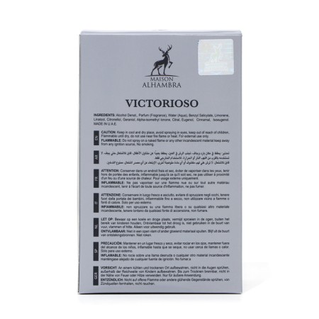 Male perfumery water Victorioso (based on Paco Rabanne Invictus), 100 ml-3