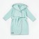Халат детский с капюшоном Amarobaby Waffle, рост 122-128 см, цвет мятный