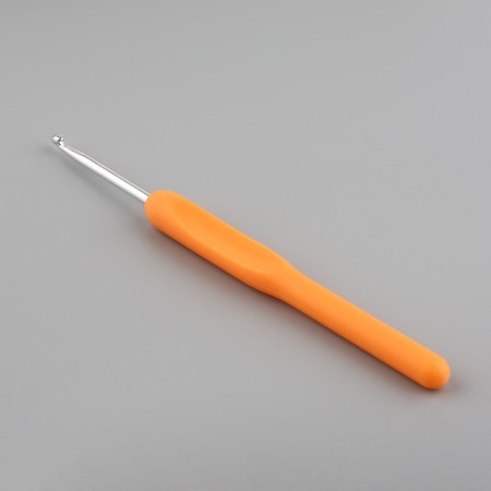 Knitting hook, with a plastic handle, d = 3.5 mm, 14 cm, color mix-2
