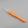 Knitting hook, with a plastic handle, d = 3.5 mm, 14 cm, color mix