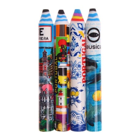 Figure eraser "Pencil", 140 x 18 mm, mix-5
