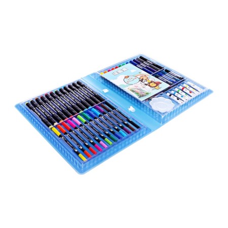 Set for drawing animals blue-11