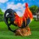 Garden figure "Andaluzian Rooster" 46x42x23cm