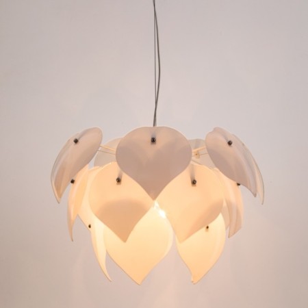 Suspended chandelier Arte Lamp Palmer A5695SP-5WH, E27, 5x60 W, 55x55x40 cm, white-2