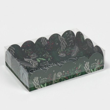 Gift box with PVC lid "Fairytale", 20 x 30 x 8 cm, New Year