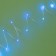 Garland "thread" 10 m dew, silver thread, 100 led, blue glow, 2 modes, solar battery