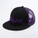 Men's cap with a straight visor Demon, black color, mesh, rr 56