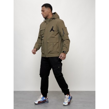Sports male jacket, size 50, dark beige color-1