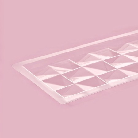 Form for chocolate and sweets "Squares", 18 × 8 cm, transparent color-4