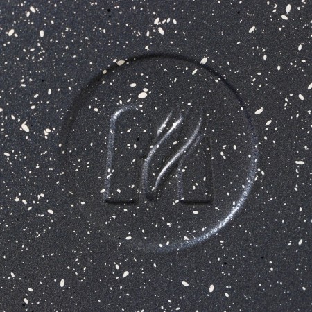 Frying pan “Granite Wok”, D = 28 cm, glass cover, anti-stick coating, dark gray color-6