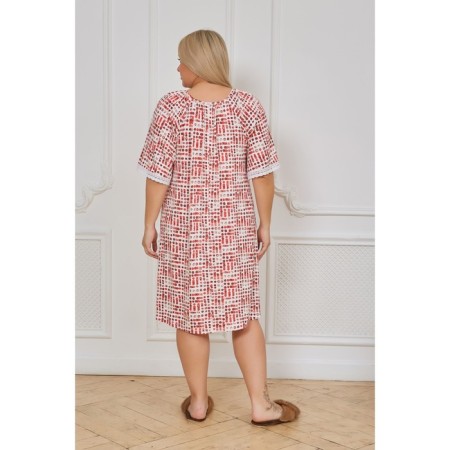 Women's dress, size 70, pink color-4