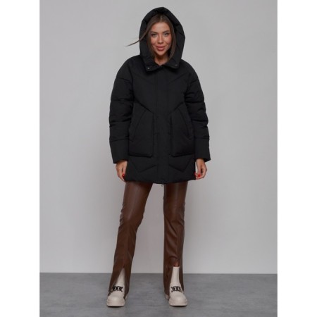 Winter jacket, size 48, black color-3