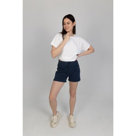 Women's shorts ise, size 44 cm, blue color-5