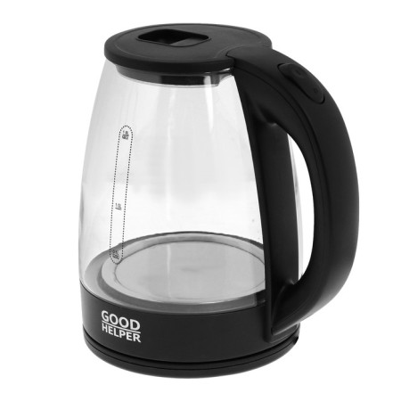 Electric kettle Goodhelper KG-18B01, glass, 1.8 l, 1500 watts, black-1