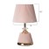 Table lamp "Claudia" 1x40W E27+LED backlighting pink/gold 15x15x32.5cm