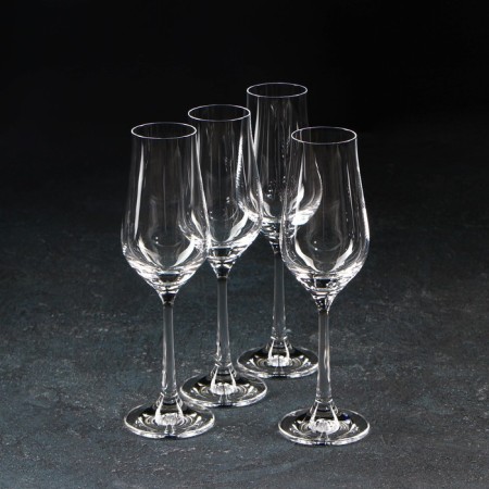 A set of glasses for champagne "Pordline", 100 ml, 4 pcs