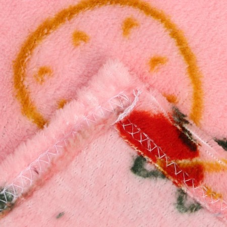 Plaid 180x200cm, coral-flis 165g/m, 100% polyester-2