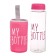 Water bottle, 500 ml, My Bottle, 19.5 x 6 cm, Czech included, fuchsia