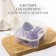 Makeup sponge, set - 4 pcs, increase when getting wet, purple color