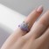Ring "Monster" is round, the color is green-violet, dimensionless