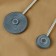 Picking for curtains “Knitted Circle”, on the spring, D = 6/3.5 cm, 23.5 cm, dark gray color