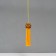 Textile suspension, plastic "Chinese lion" yellow 2x4x14 cm