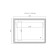 Domino Dublin mirror, size 800x600 mm, with backlight