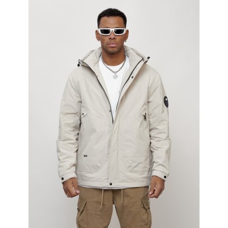 Male spring jacket, size 50, light-gray color-4
