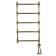 Domoterm electric heated towel rail "Vintage" P5, 500x950 mm, right, bronze
