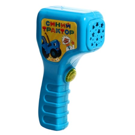 Toy "Interactive thermometer", blue tractor, projector, 35 songs, poems, sounds-1
