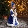 Snow Maiden "in a blue fur coat and kokoshnik" 17x35 cm