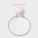 Clot holder a single share, 20 × 15 × 4.5 cm, a ring, on a vacuum suction cup