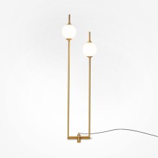 Taleser Maytoni Z020FL-L12BS3K, LED, 12W, 44x18x150 cm, 750lm, brass color