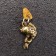 Front-Talisman "Fish", natural amber