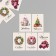 Cardboard "New Year's wishes" set of 10 pcs (5 types) 4x6 cm