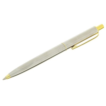 Gift handle, ball, automatic "Joker", in the leatherette case, silver-golden-2