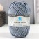 Yarn "thick cotton" 100 % cotton 95m/100g (169 gray)