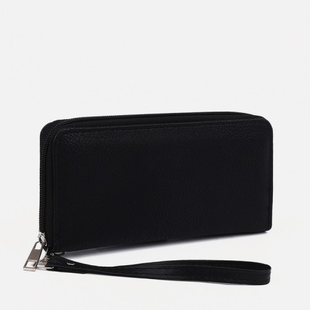 Women's wallet with lightning, black color