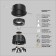 Technical DL057-10W3K-B, 10W, 8.3x8.3x7 cm, LED, 570LM, 3000K, Black Color Black Black